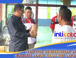 Kadivpas Kanwil Kemenkumham Bengkulu Apresiasi Budidaya Jamur Tiram WBP Lapas Curup