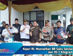 Pemusnahan Barang Bukti Dilakukan Kajari Bersama Forkopimda
