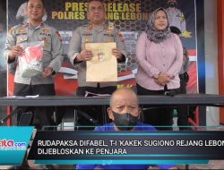 Rudapaksa Difabel, T-I ‘Kakek Sugiono Rejang Lebong’ Dijebloskan ke Penjara