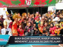 Buka Bazar SMANSA, Wabup Hendra Mendapat Julukan ini dari Pelajar