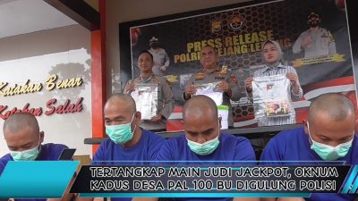 Tertangkap Main Judi Jackpot, Oknum Kadus Desa Pal 100 BU Digulung Polisi